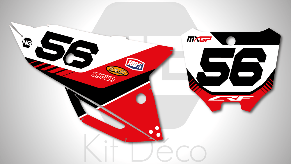 kit déco fond de plaque numéro honda 250 450 crf 2021 2022 2023 2024 motocross ng push mx decals stickers graphics autocollant adhesifs_Plan de travail 1
