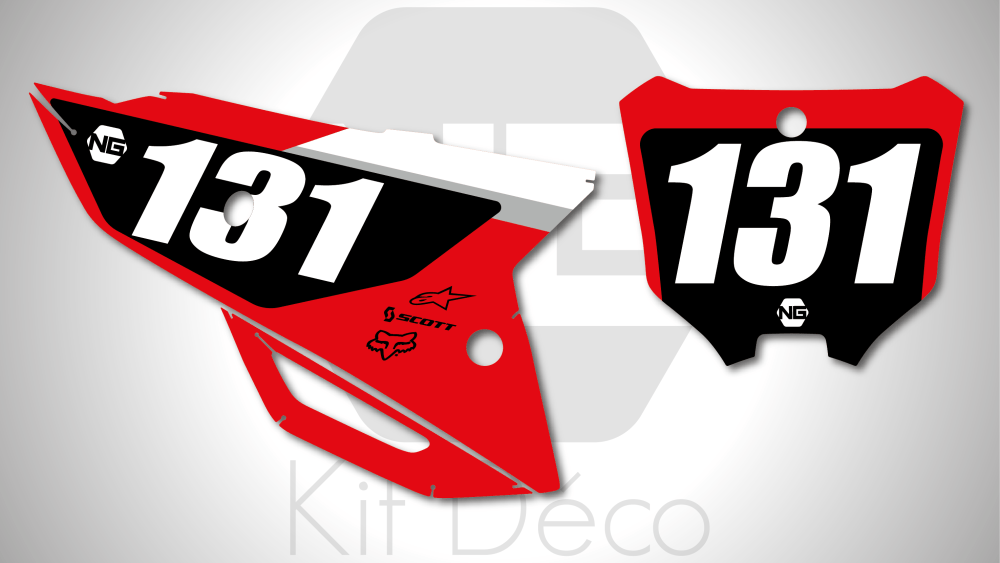 kit déco fond de plaque numéro honda 250 450 crf 2021 2022 2023 2024 motocross ng strat series 2 2023 old mx decals stickers graphics autocollant adhesifs_Plan de travail 1