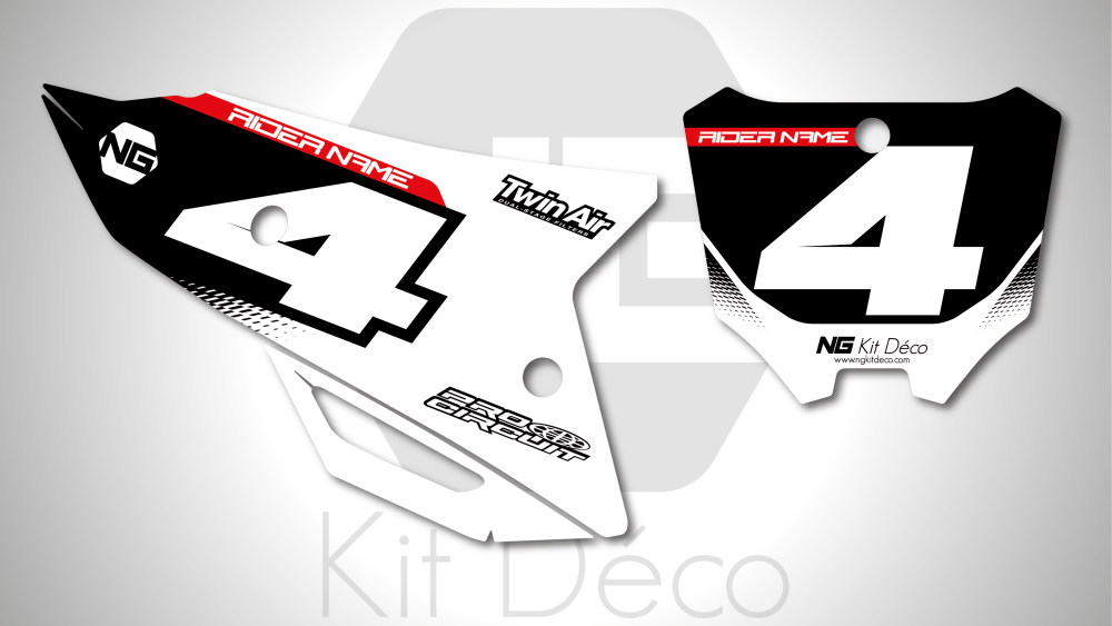 kit déco fond de plaque numéro honda 250 450 crf 2021 2022 2023 2024 motocross ng vibes 2 mx decals stickers graphics autocollant adhesifs_Plan de travail 1