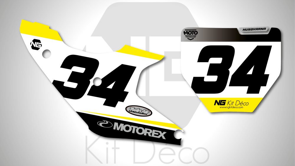 kit déco fond de plaque numéro 125 250 350 450 tc fc 2023 2024 husqvarna motocross ng fresh series mx decals stickers graphics autocollant adhesifs_Plan de travail 1