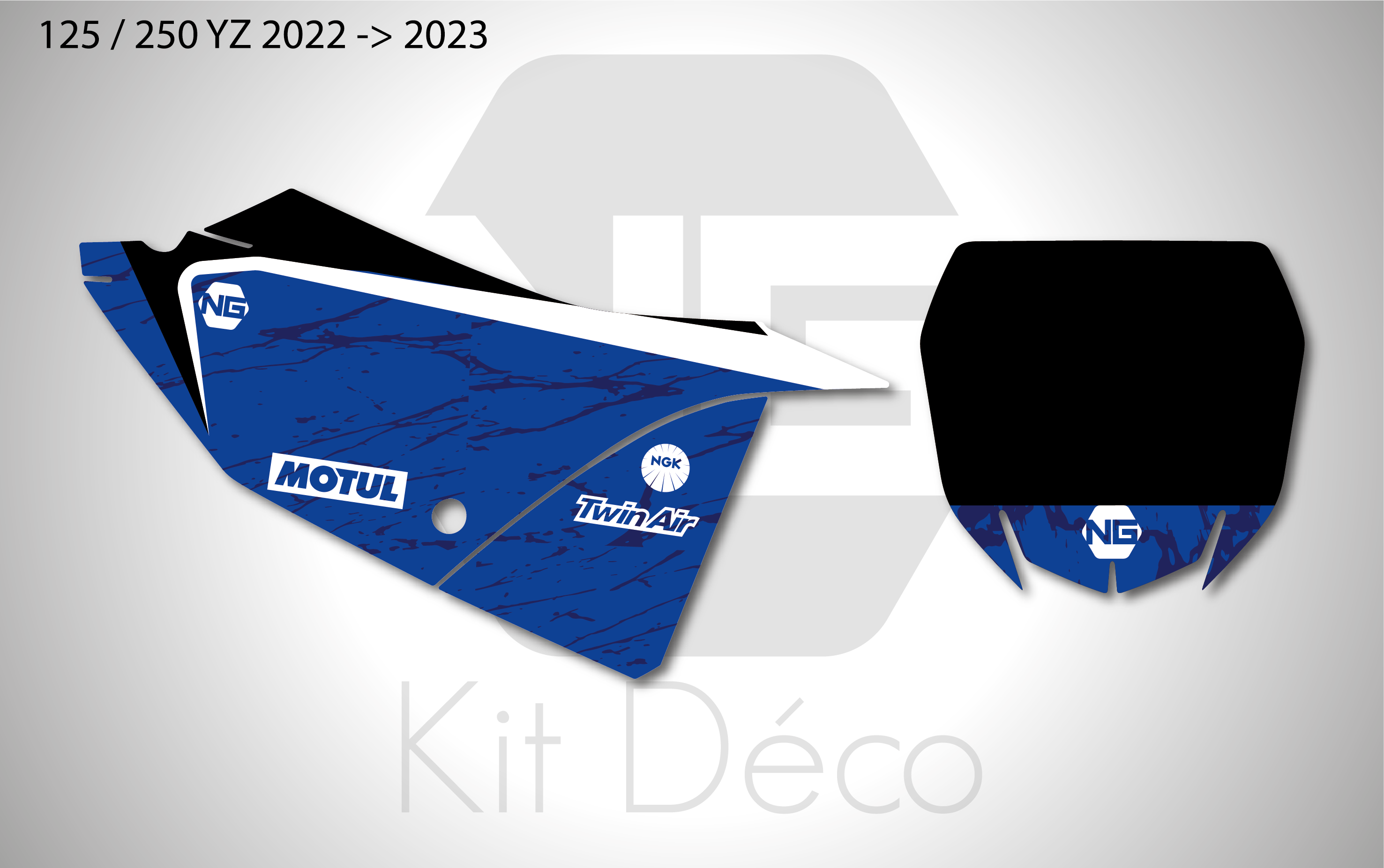 kit déco fond de plaque numéro 125 250 yz 2022 2023 2024 yamaha motocross ng marble 2 mx decals stickers graphics autocollant adhesifs_Plan de travail 1