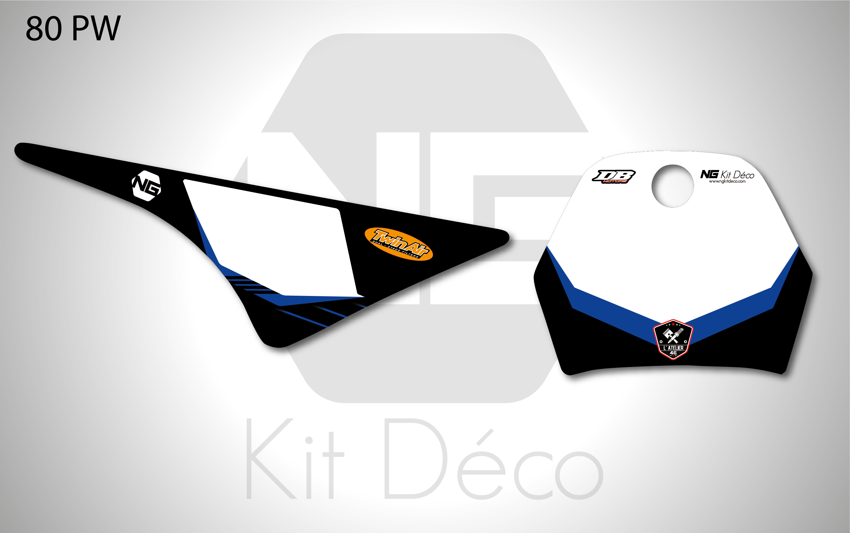 kit déco fond de plaque numéro 80 pw yamaha motocross l'atelier 46 2022 ng mx decals stickers graphics autocollant_Plan de travail 1