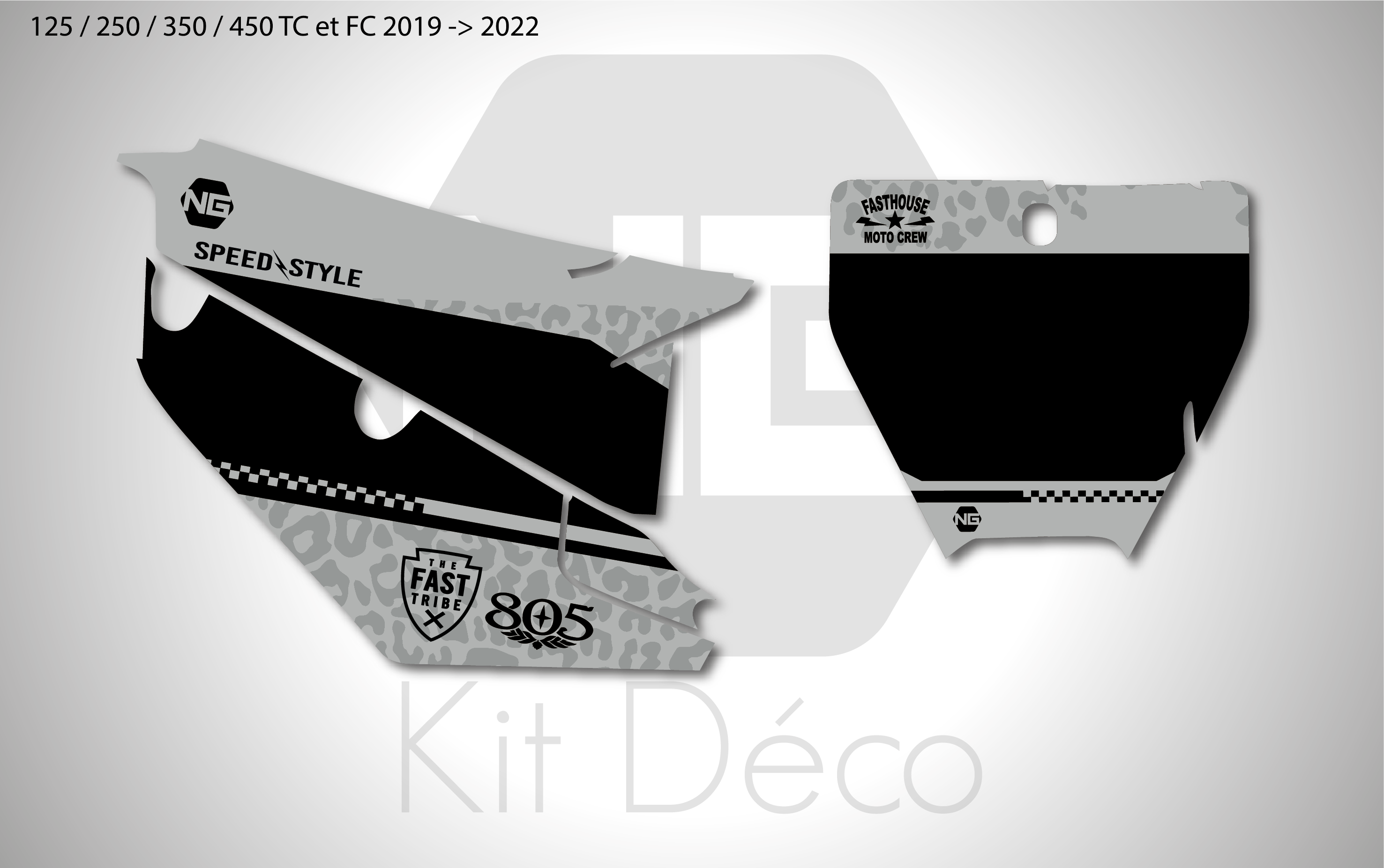 kit déco fond de plaque numéro husqvarna tc fc 125 250 350 450 2019 2020 2021 2022 ng motocross fasthouse 22 mx decals stickers graphics autocollant adhesifs_Plan de travail 1