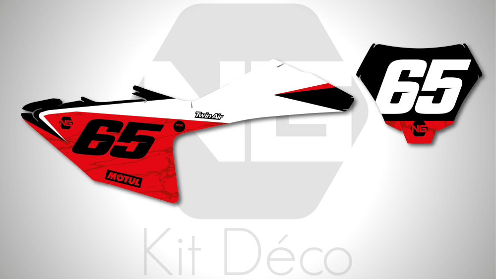 kit déco fond de plaque numéro 125 250 350 450 mc mcf 2024 2025 gasgas motocross ng marble 2 mx decals stickers graphics autocollant adhesifs__Plan de travail 1