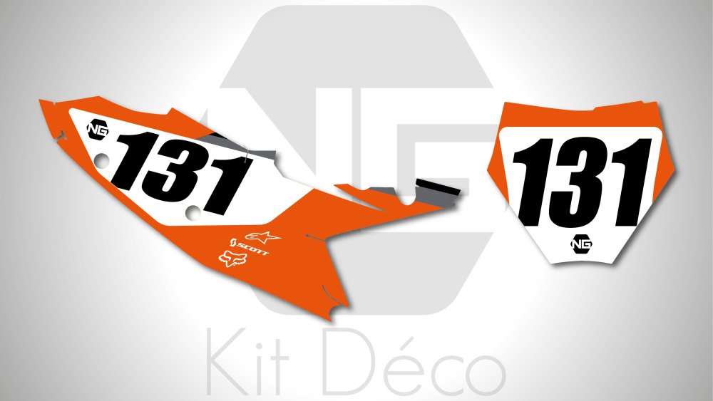 kit déco fond de plaque numéro 125 250 350 450 sx sxf 2023 2024 ktm ng motocross strat mx decals stickers graphics autocollant adhesifs_Plan de travail 1