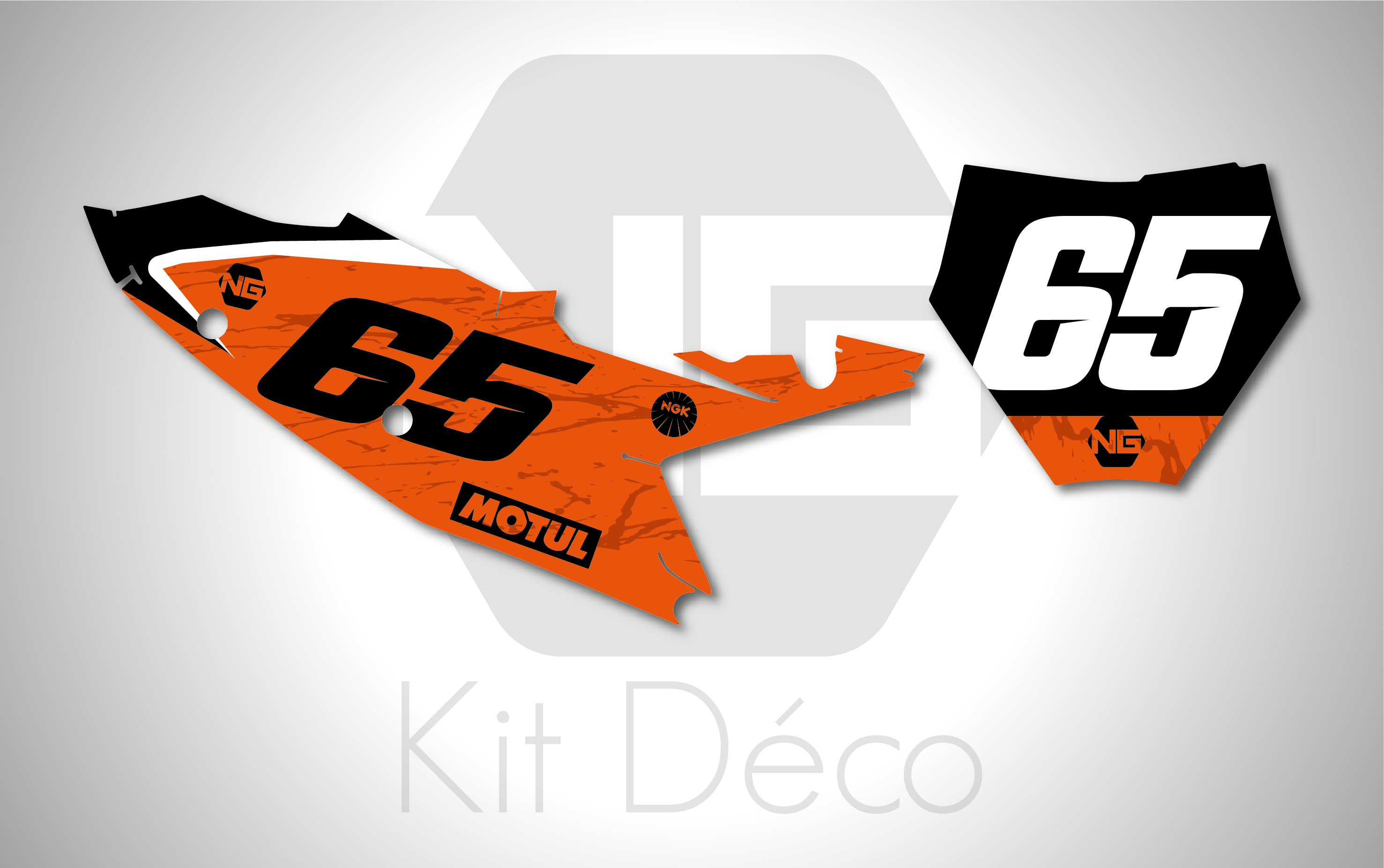 kit déco fond de plaque numéro 125 250 350 450 sxx sxf 2023 2024 ktm motocross ng decals marble 2 mx stickers graphics autocollant adhesifs