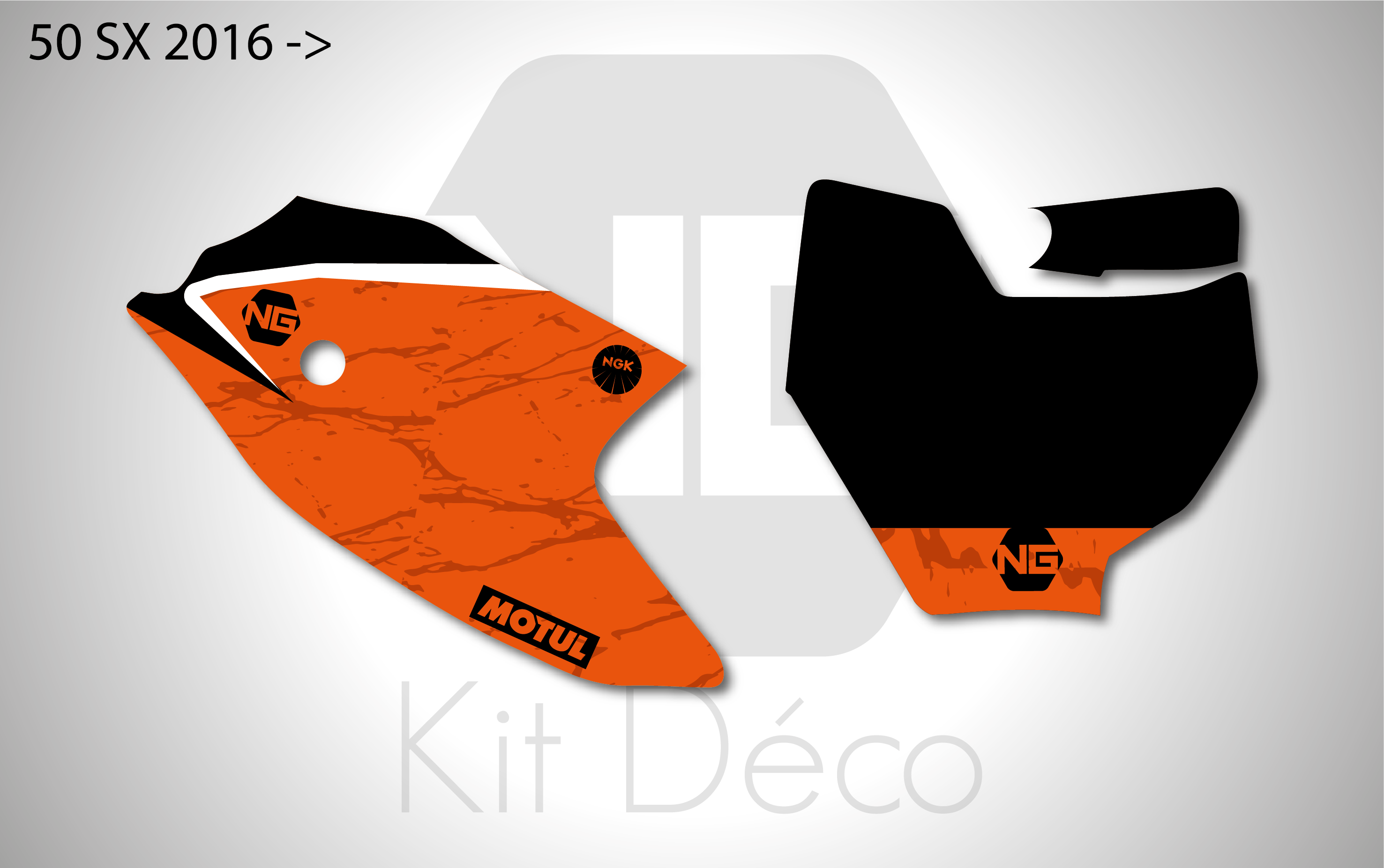kit déco fond de plaque numéro 50 sx 2016 2017 2018 2019 2020 2021 2022 2023 2024 ktm motocross ng decals marble 2 mx stickers graphics autocollant adhesifs_Plan de travail 1