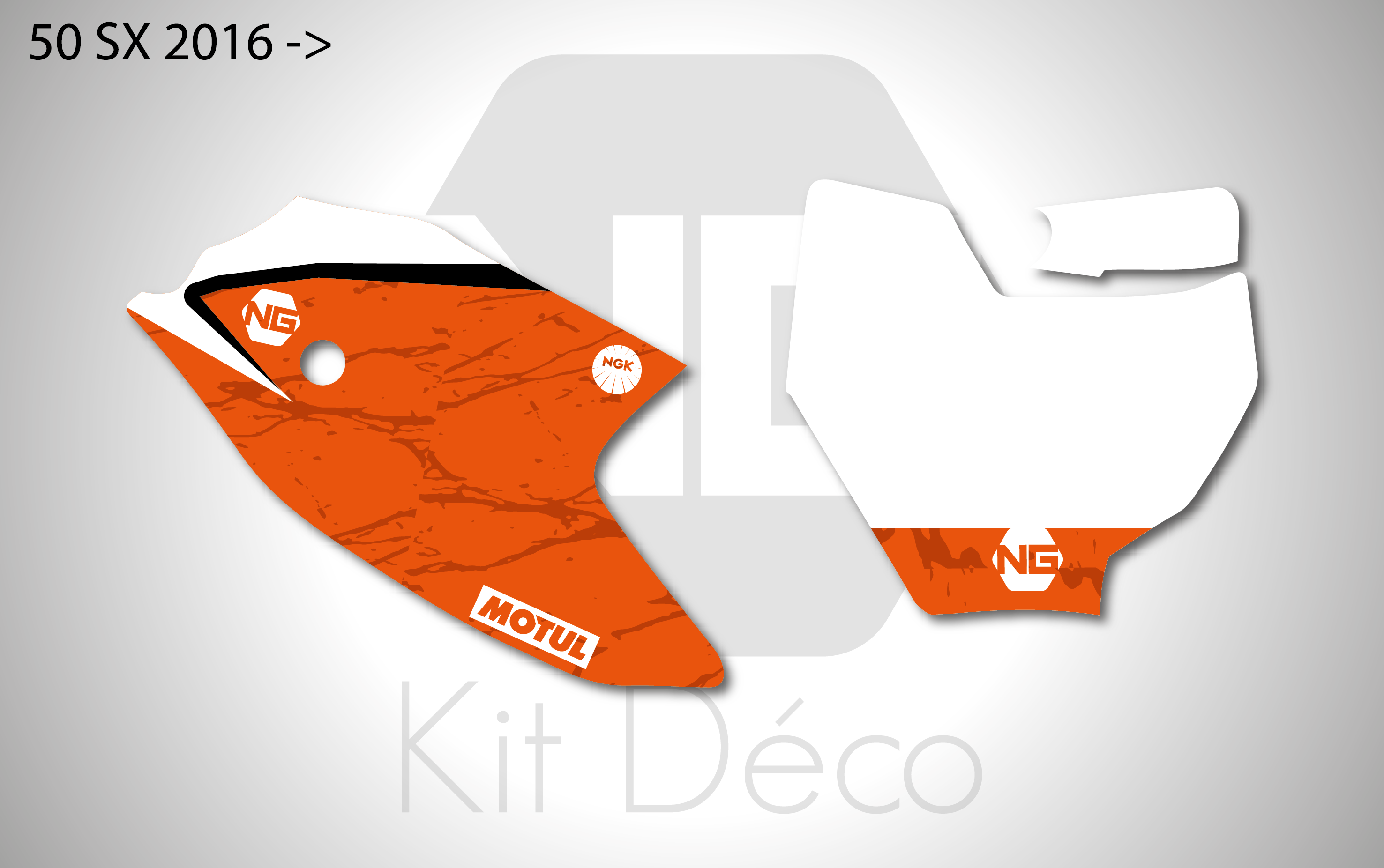 kit déco fond de plaque numéro 50 sx 2016 2017 2018 2019 2020 2021 2022 2023 2024 ktm motocross ng decals marble 3 mx stickers graphics autocollant adhesifs_Plan de travail 1