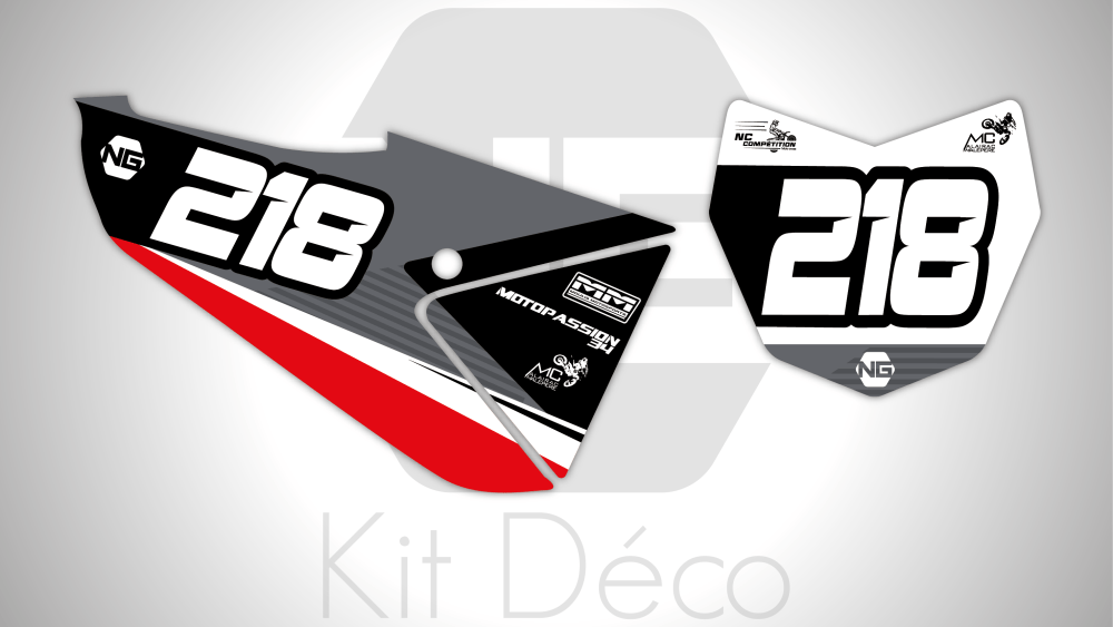 kit déco fond de plaque numéro fantic 125 250 xx 2021 2022 motocross ng nc compétition 2023 mx decals stickers graphcis autocollant adhesifs_Plan de travail 1