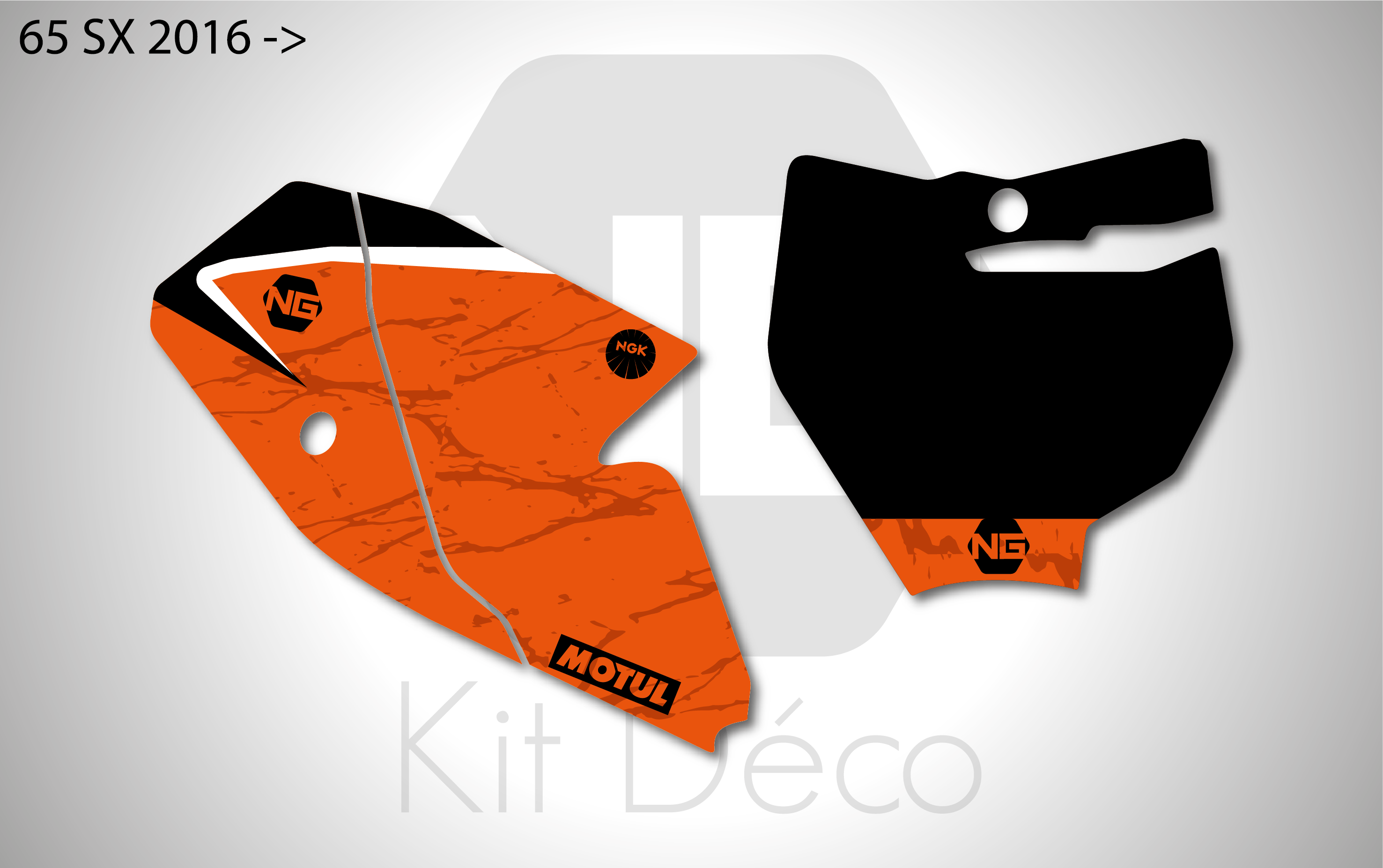 kit déco fond de plaque numéro ktm 65 sx 2016 2017 2018 2019 2020 2021 2022 2023 2024 ng motocross marble 2 mx decals stickers graphcis autocollant adhesifs_Plan de travail 1