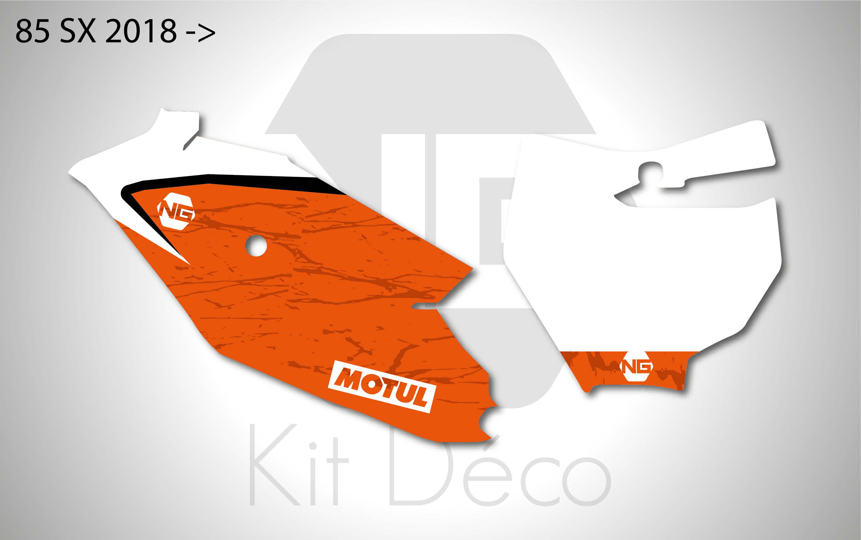 kit déco fond de plaque numéro ktm 85 sx 2018 2019 2020 2021 2022 2023 2024 ng motocross marble 3 mx decals stickers graphcis autocollant adhesifs_Plan de travail 1