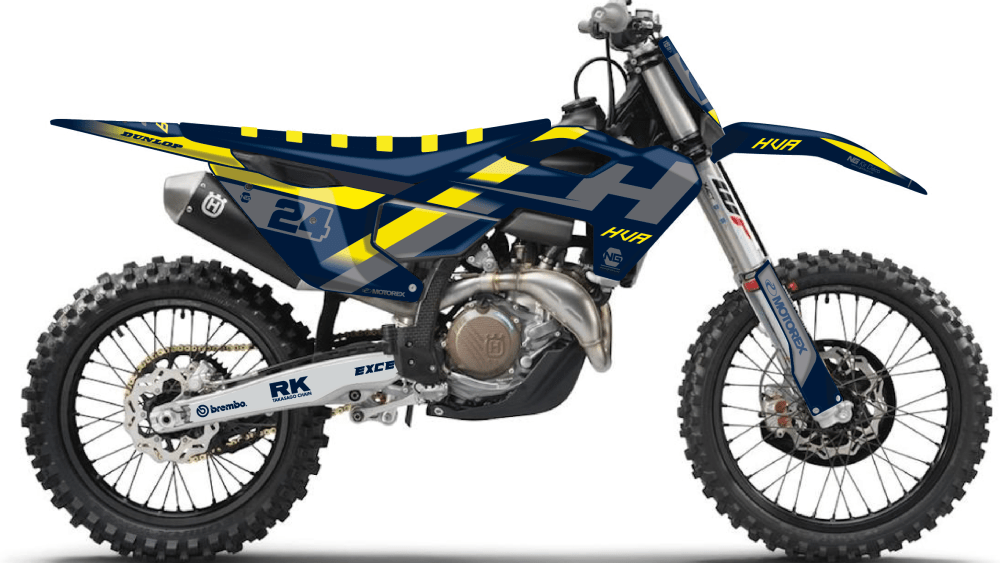 kit déco 125 250 350 450 tc fc 2023 2024 husqvarna motocross ng rod 1 mx decals stickers graphics autocollant adhesifs montage_Plan de travail 1