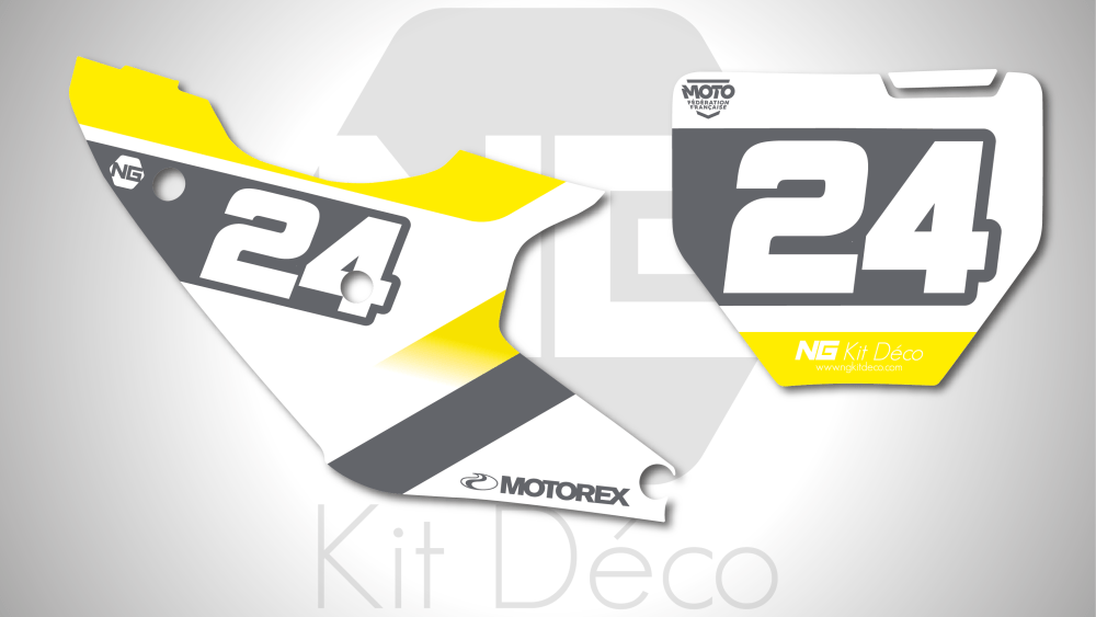 kit déco fond de plaque numéro 125 250 350 450 tc fc 2023 2024 husqvarna motocross ng rod 2 mx decals stickers graphics autocollant adhesifs_Plan de travail 1
