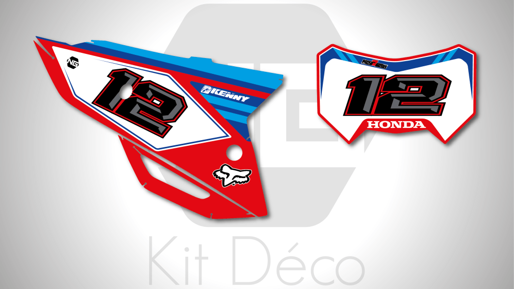 kit déco fond de plaque numéro 250 300 400 450 crf rx 2021 2022 2023 2024 honda enduro ng kent1moto 2024 decals stickers graphics autocollant adhesifs_Plan de travail 1