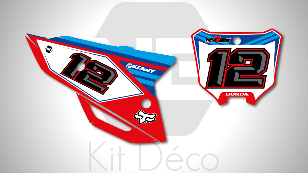 kit déco fond de plaque numéro 250 450 crf 2021 2022 2023 2024 honda motocross ng kent1moto 2024 mx decals stickers graphcis autocollant adhesifs_Plan de travail 1