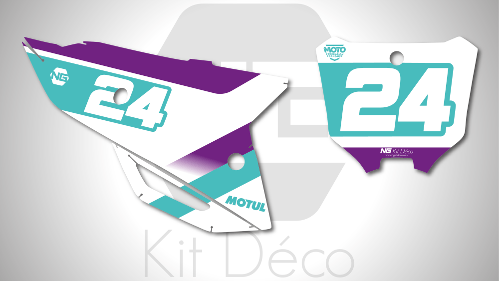 kit déco fond de plaque numéro 250 450 crf 2021 2022 2023 2024 honda motocross ng rod 3 mx decals stickers graphcis autocollant adhesifs_Plan de travail 1