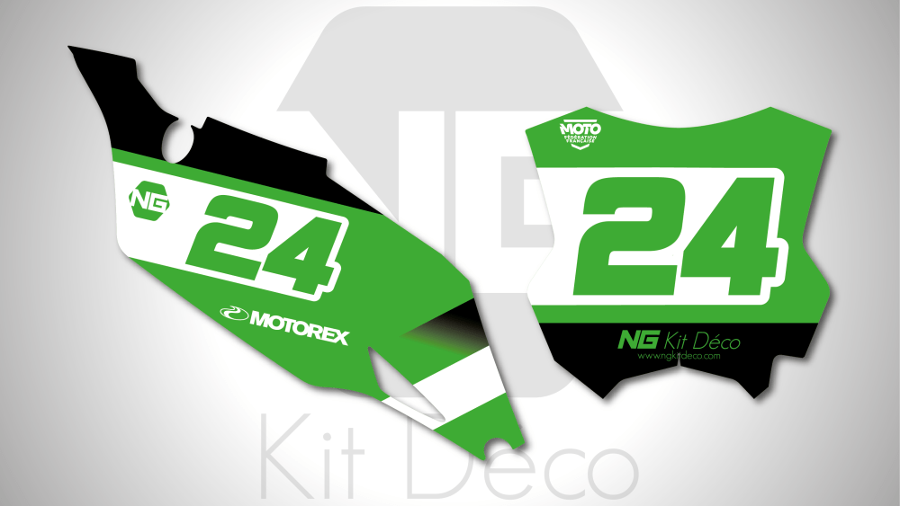 kit déco fond de plaque numéro 250 450 kxf kawasaki ng motocross rod 1 mx decals stickers graphics autocollant adhesifs_Plan de travail 1