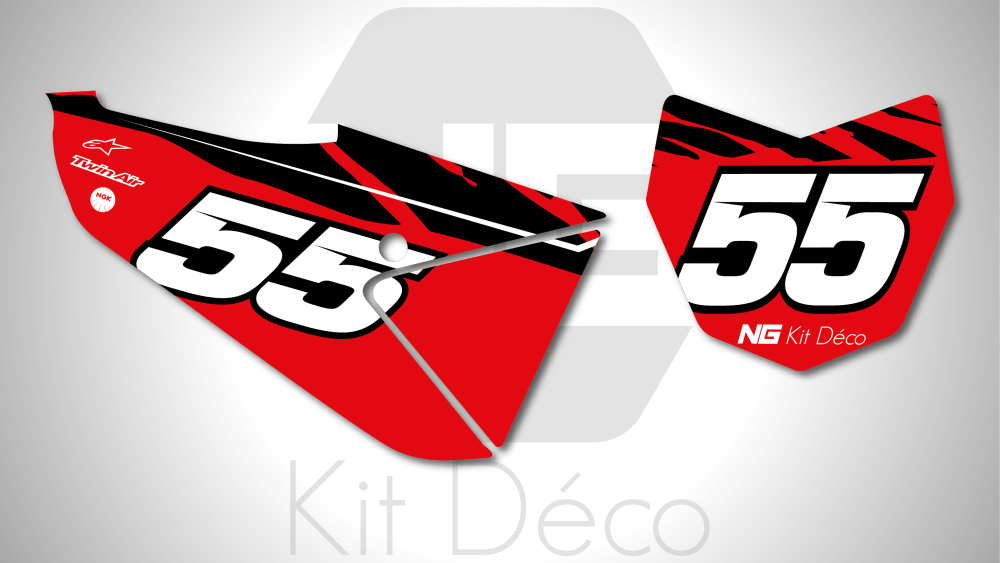 kit déco fond de plaque numéro fantic 125 250 xx 2021 2022 motocross ng halfback mx decals stickers graphics autocollant adhesifs_Plan de travail 1