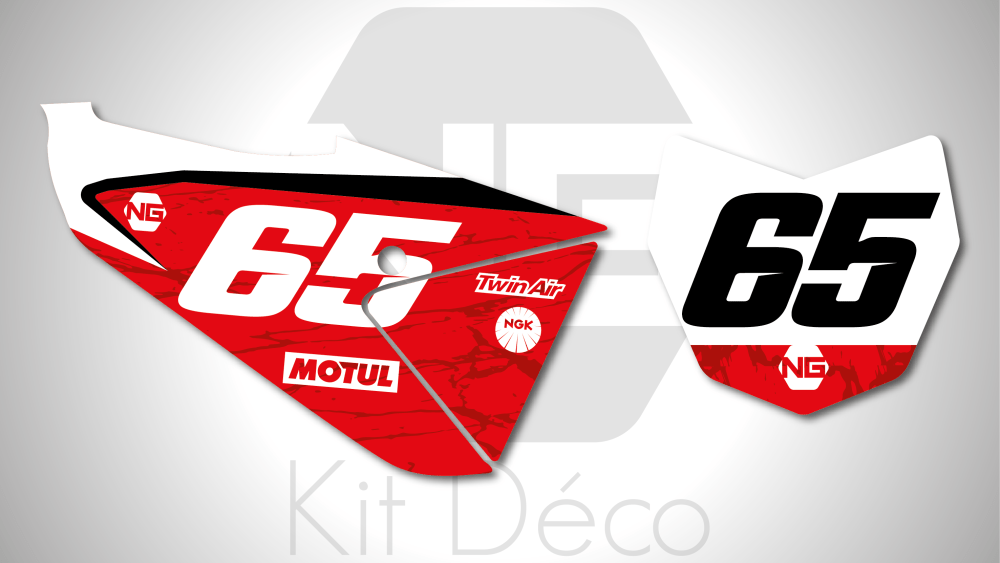 kit déco fond de plaque numéro fantic 125 250 xx 2021 2022 motocross ng marble 3 mx decals stickers graphics autocollant adhesifs_Plan de travail 1