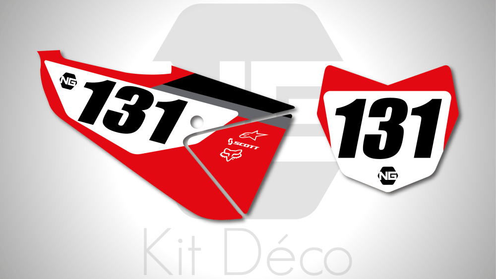 kit déco fond de plaque numéro fantic 125 250 xx 2021 2022 motocross ng start mx decals stickers graphics autocollant adhesifs_Plan de travail 1