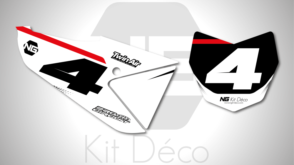 kit déco fond de plaque numéro fantic 125 250 xx 2021 2022 motocross ng vibes 2 mx decals stickers graphics autocollant adhesifs_Plan de travail 1