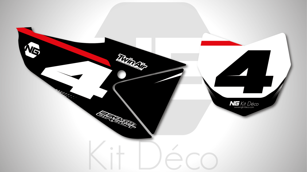 kit déco fond de plaque numéro fantic 125 250 xx 2021 2022 motocross ng vibes mx decals stickers graphics autocollant adhesifs_Plan de travail 1