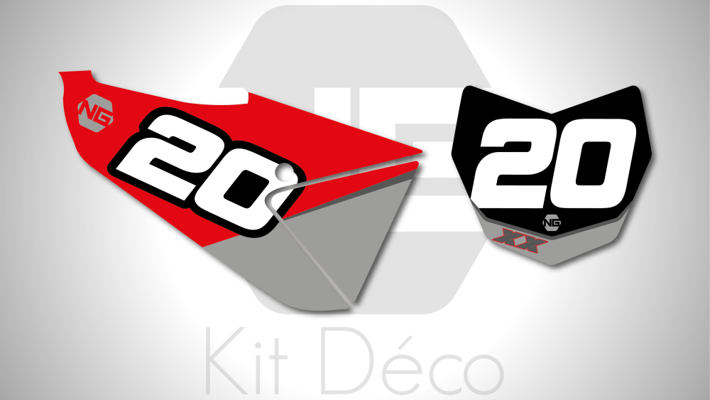 kit déco fond de plaque numéro fantic 125 250 xx 2021 2022 motocross ng volt mx decals stickers graphics autocollant adhesifs_Plan de travail 1