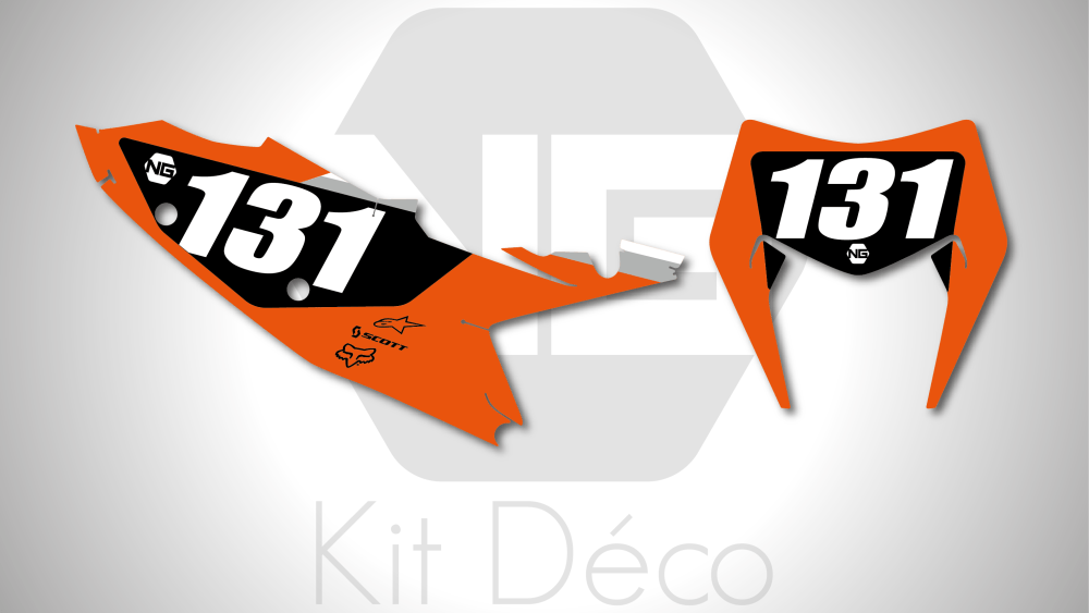 kit déco fond de plaque numéro ktm 125 250 300 350 450 500 exc excf tpi xcw 2024 2025 enduro ng start 2 decals stickers graphics autocollant adhesifs_Plan de travail 1