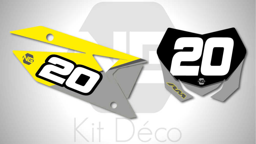 kit déco fond de plaque numéro suzuki 450 250 rmz 2018 2019 2020 2021 2022 2023 2024 motocross ng volt mx decals stickers graphcis autocollant adhesifs_Plan de travail 1