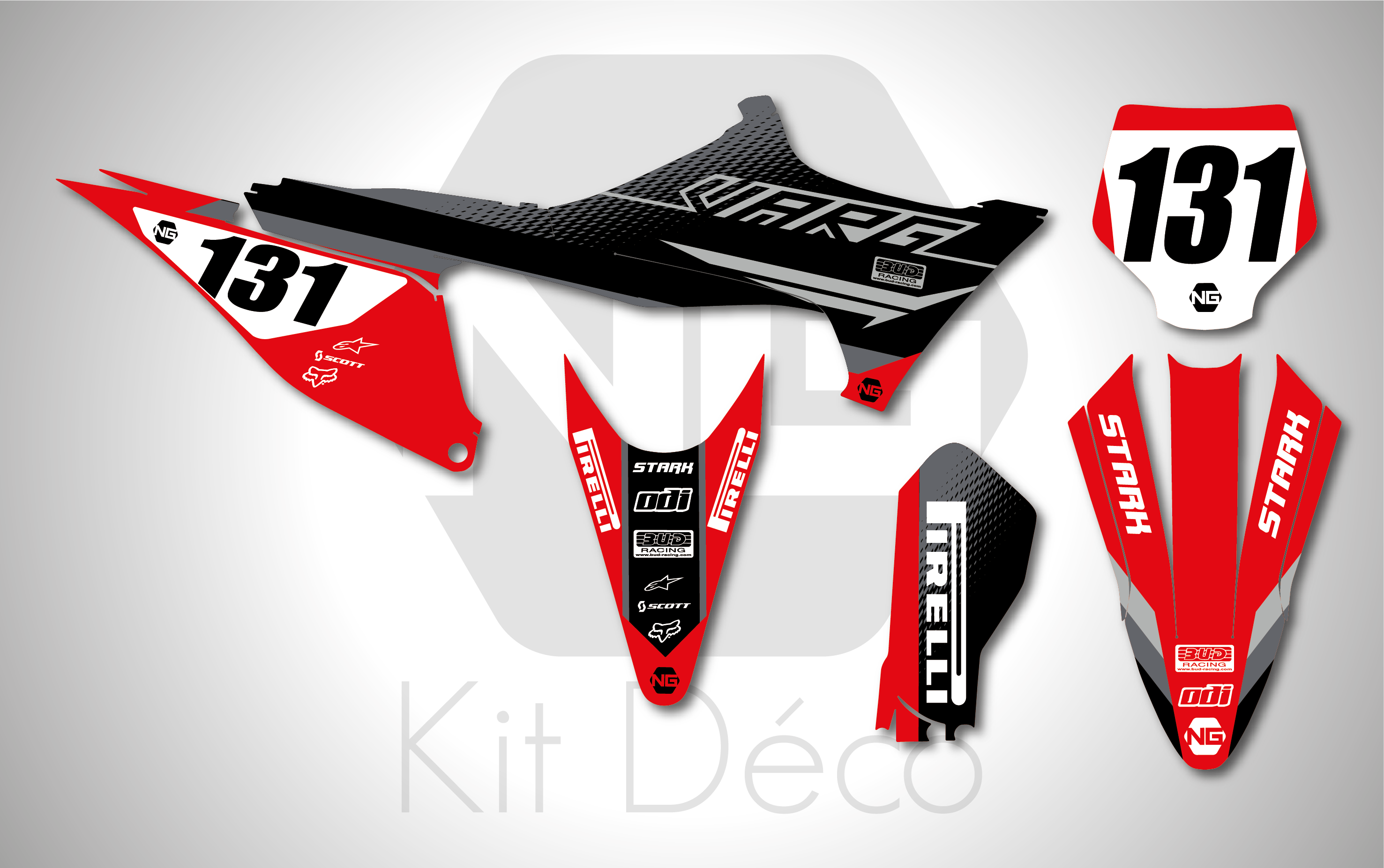 kit déco stark future varg 2023 2024 motocross ng strat mx decals stickers graphcis autocollant adhesifs_Plan de travail 1