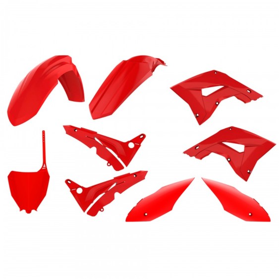 kit plastique polisport honda complet 125 250 cr 2002 2003 2004 2005 2006 2007 2008 2009 2010 2011 2012 restyle 2020 rouge