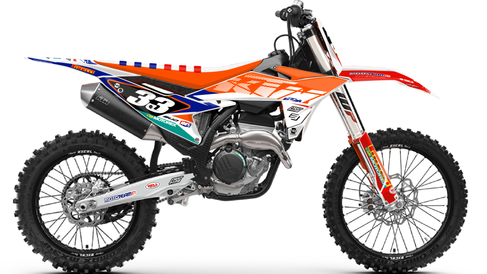 kit déco 125 150 250 300 350 450 sx sxf ktm 2025 2026 2027 motocross ng patriot séries mx decals graphics stickers autocollant adhesifs visuel