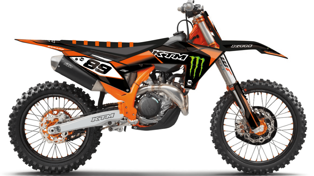 kit déco 125 250 350 450 sx sxf 2023 2024 ktm motocross ng decals drag séries mx stickers graphics autocollant adhesifs montage_Plan de travail 1
