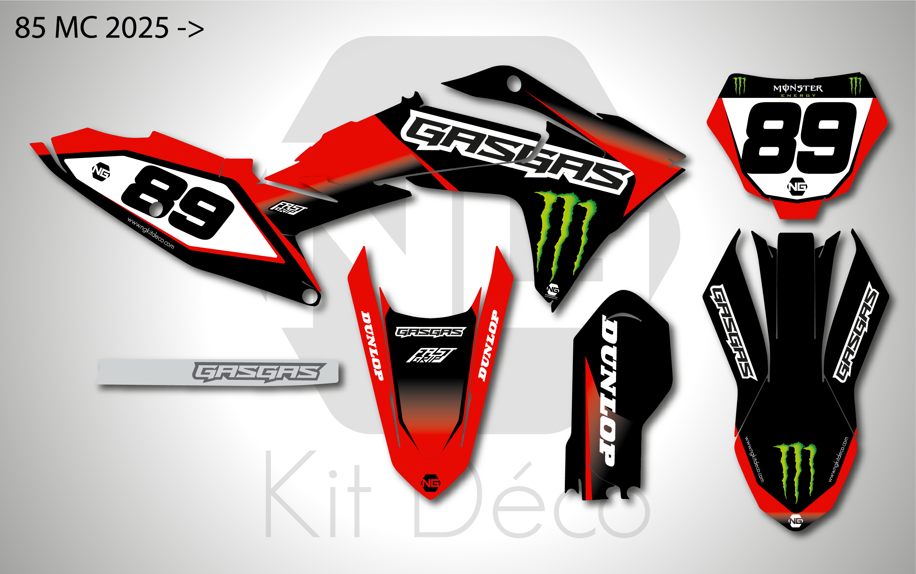 Kit déco GASGAS MC / MCF DRAG Séries – Image 6