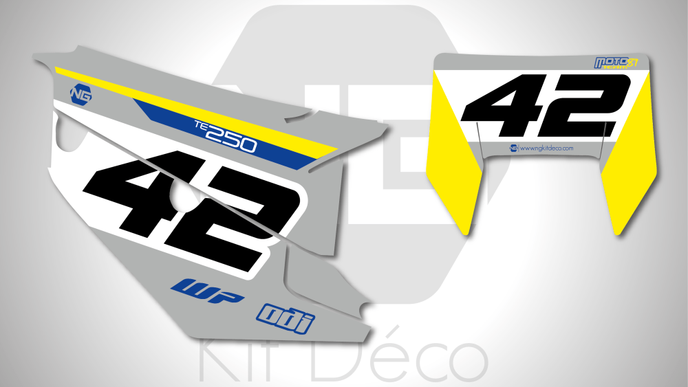 kit déco fond de plaque numéro husqvarna te fe 125 250 300 350 450 501 2020 2021 2022 2023 ng enduro mt81 heritage decals stickers graphics_Plan de travail 1