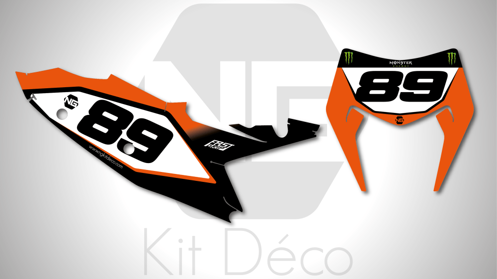 kit déco fond de plaque numéro ktm 125 250 300 350 450 500 exc excf tpi xcw 2024 2025 enduro ng drag séries decals stickers graphics autocollant adhesifs_Plan de travail 1