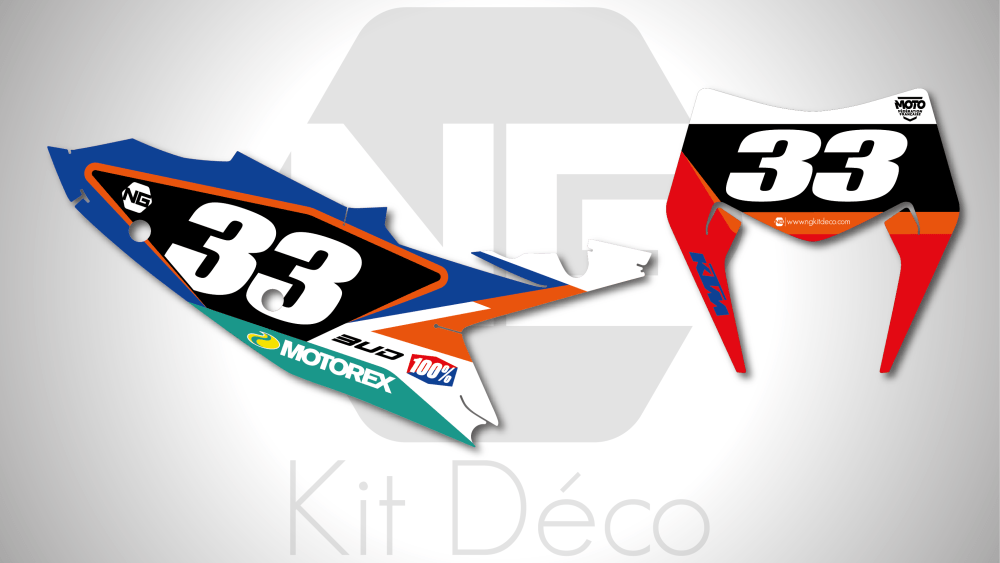 kit déco fond de plaque numéro ktm 125 250 300 350 450 500 exc excf tpi xcw 2024 2025 enduro ng patriot decals stickers graphics autocollant adhesifs_Plan de travail 1