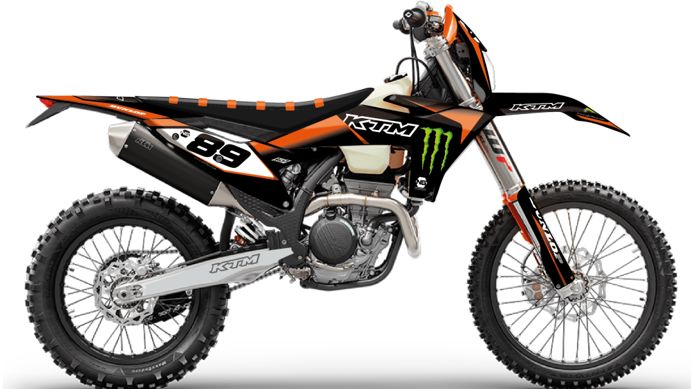 kit déco ktm 125 250 300 350 450 500 exc excf tpi xcw 2024 2025 enduro ng drag séries decals stickers graphics autocollant adhesifs montage_Plan de travail 1