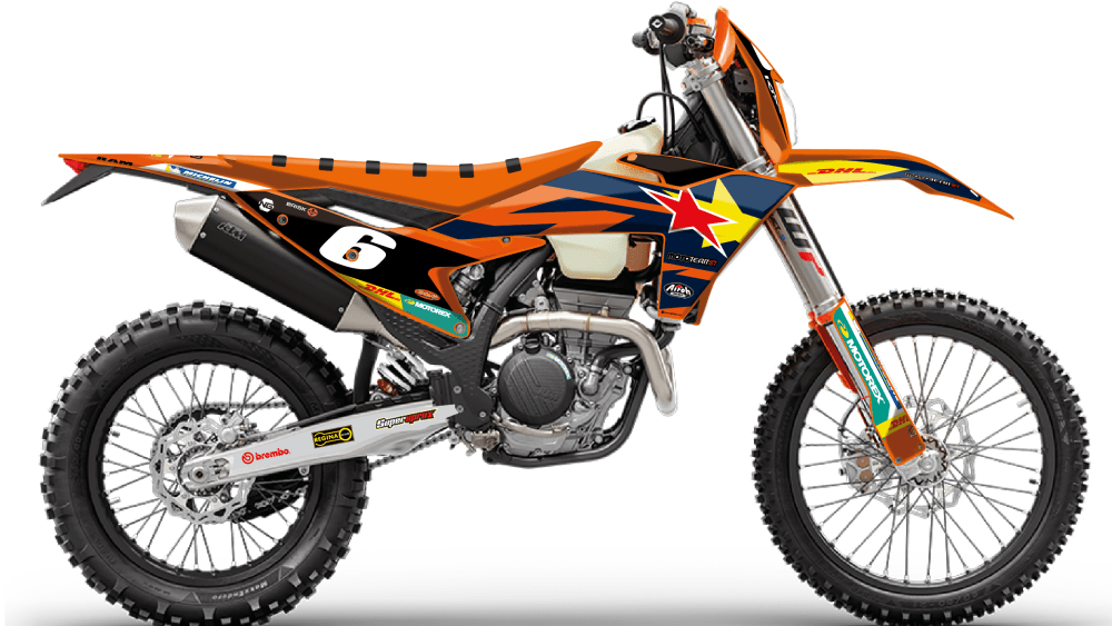 kit déco ktm 125 250 300 350 450 500 exc excf tpi xcw 2024 2025 enduro ng mt81 2023 decals stickers graphics autocollant adhesifs montage_Plan de travail 1