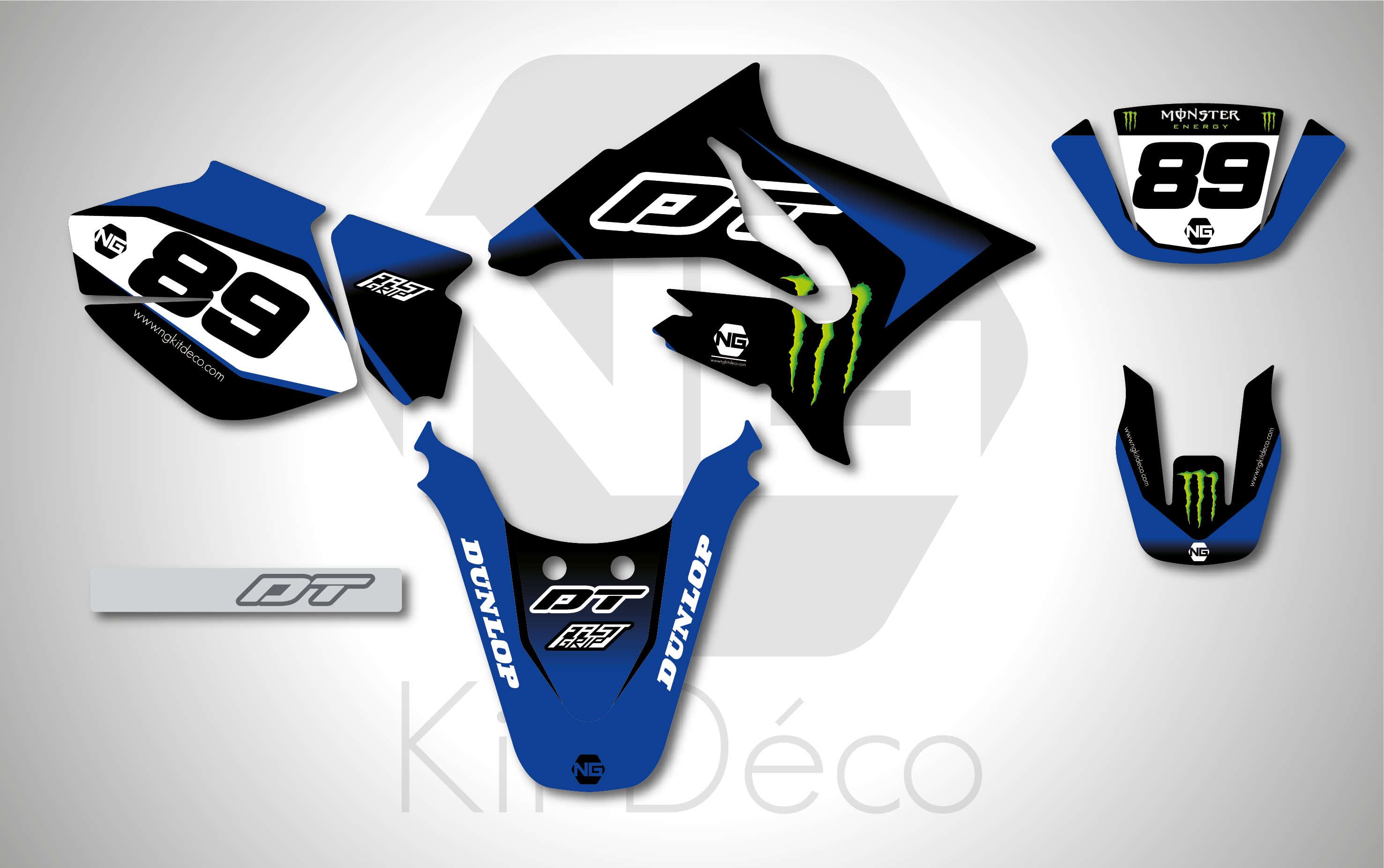 Yamaha RD 50/80 M/X Decal Kit – Unbranded, New, Complete Set