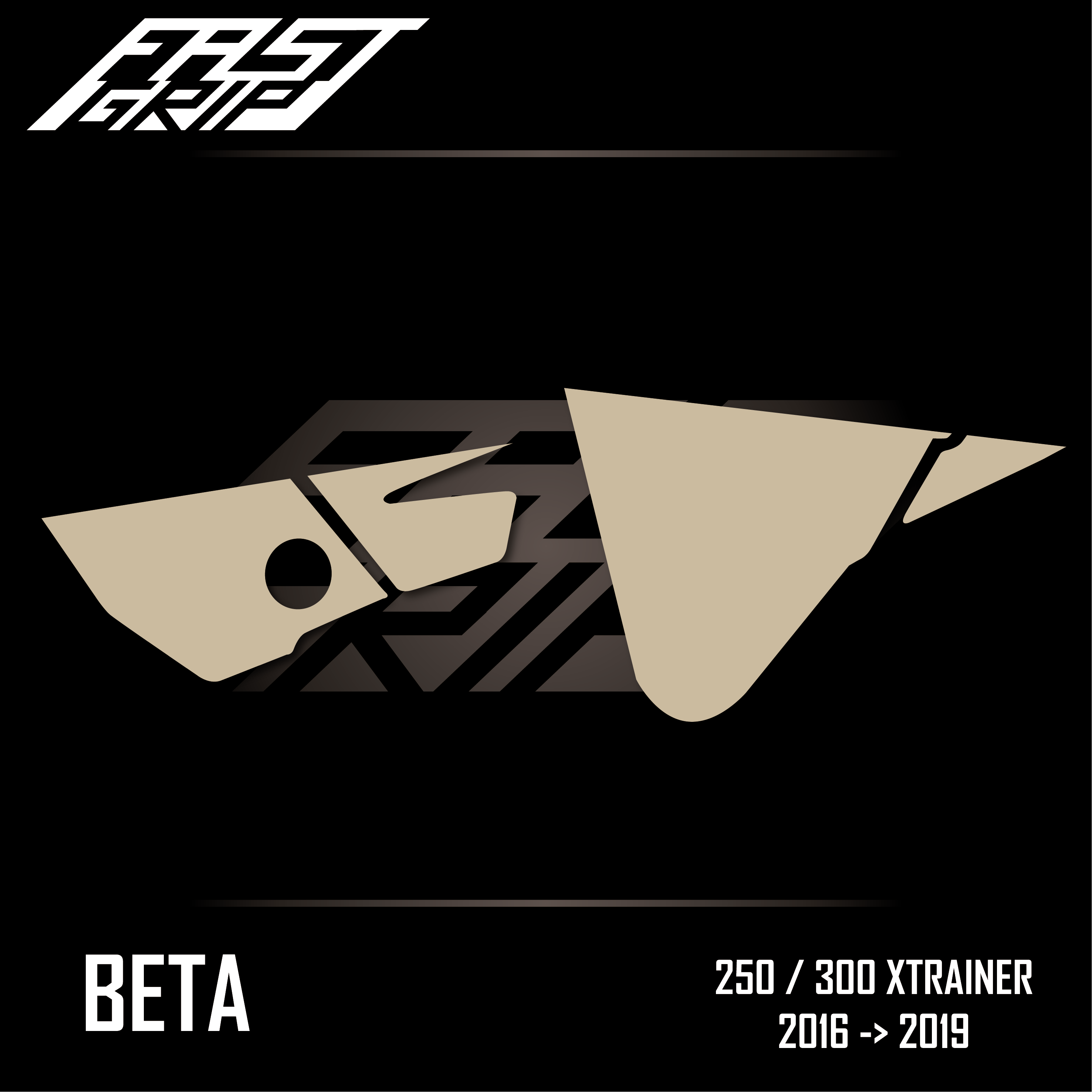 fast grip beta 250 300 xtrainer 2016 2017 2018 2019 protection plaques latérales soft grip enduro_Plan de travail 1