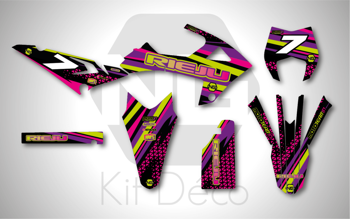 Kit déco Rieju MRT 50 SM Orange Fox - Design vibrant et dynamique pour Kit déco Rieju MRT 50 SM Orange Fox - Design vibrant et dynamique pour