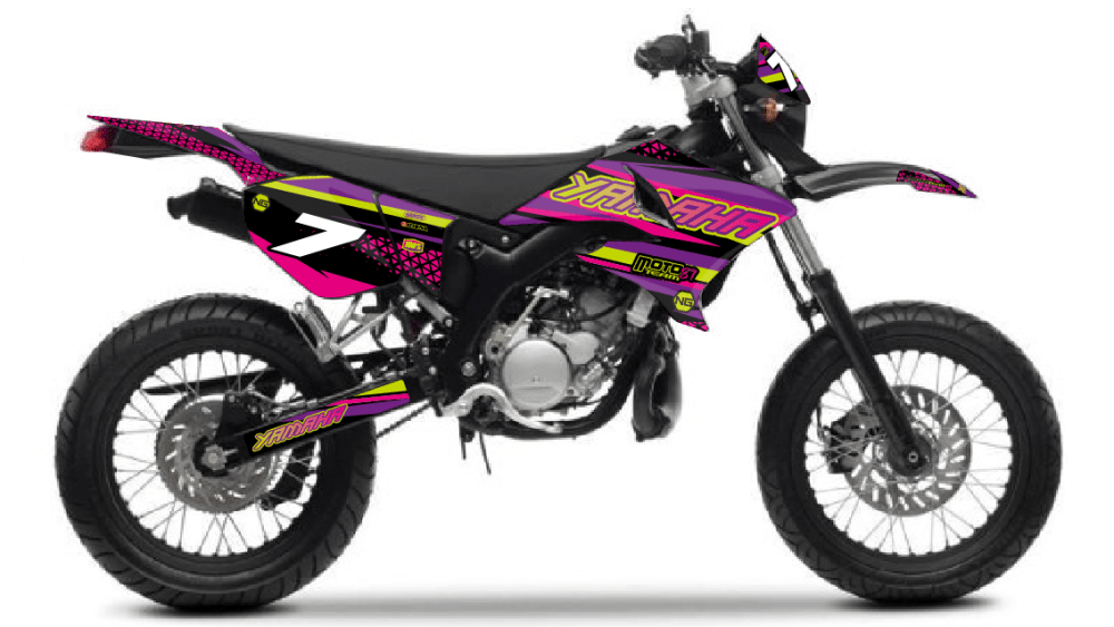 kit déco yamaha 50 dt mbk xlimit enduro supermotard ng draft decals stickers graphics autocollant adhesifs montage-01