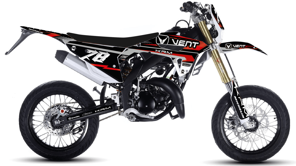 kit déco 50 cc vent moto baja derapage 2023 2024 enduro supermotard ng thunder series decals stickers graphics autocollant adhesifs moto montage_Plan de travail 1