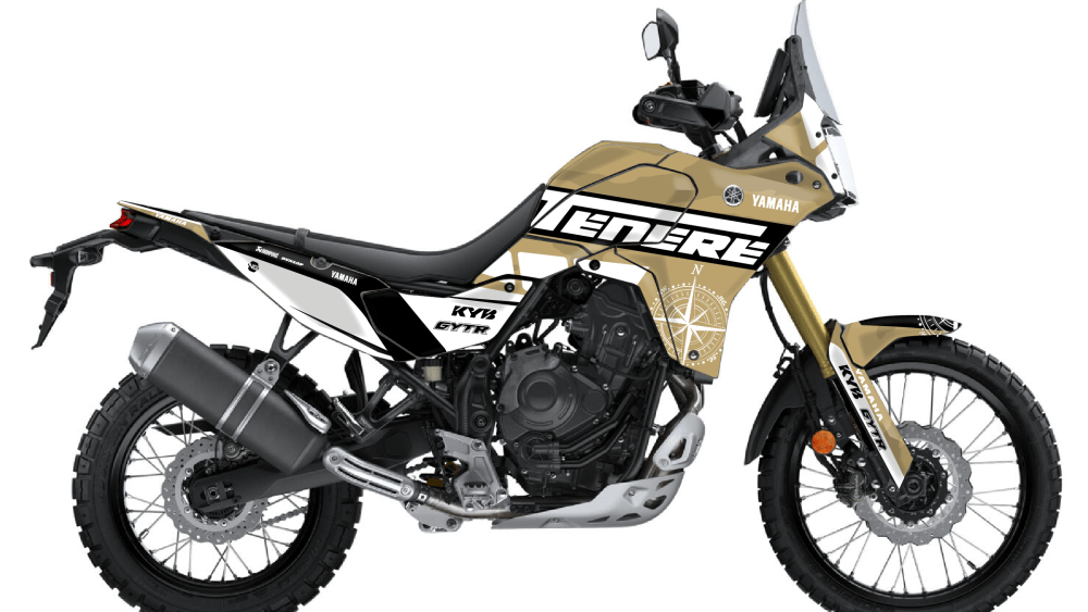 kit déco 700 tenere 2025 2026 t7 yamaha trail ng baroudeur sable sand decals stickers graphics autocollant adhesifs visuel_Plan de travail 1