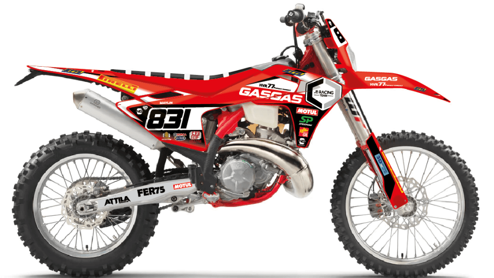 kit déco gasgas 125 250 300 350 450 500 ec ecf 2024 2025 enduro ng team jb racing 2024 décals stickers graphics autocollant adhesifs montage_Plan de travail 1