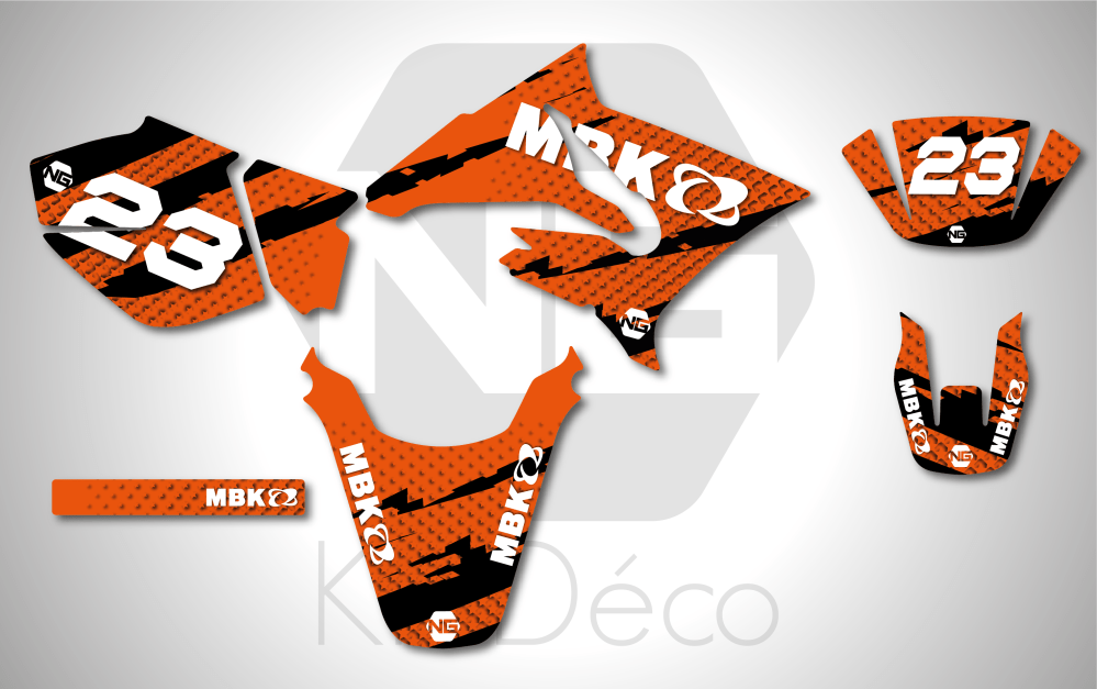 Kit Décalcomanies BMX MBK Trophy – Neuf – Autocollants De Personnalisation