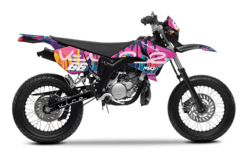 Kit Mobylette Stickers MBK 51 Club blanc - Super Fabrique