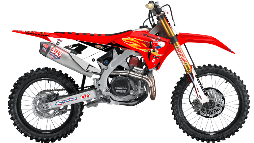 kit déco 250 450 crf 2025 2026 2027 honda motocross ng woody old series mx decals graphics stickers autocollant adhesifs visuel