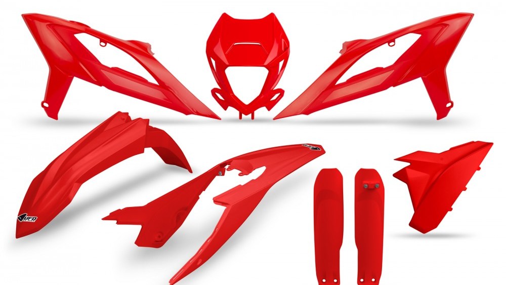 kit plastique full ufo beta 125 200 250 300 350 390 430 480 rr 2023 2024 enduro rouge